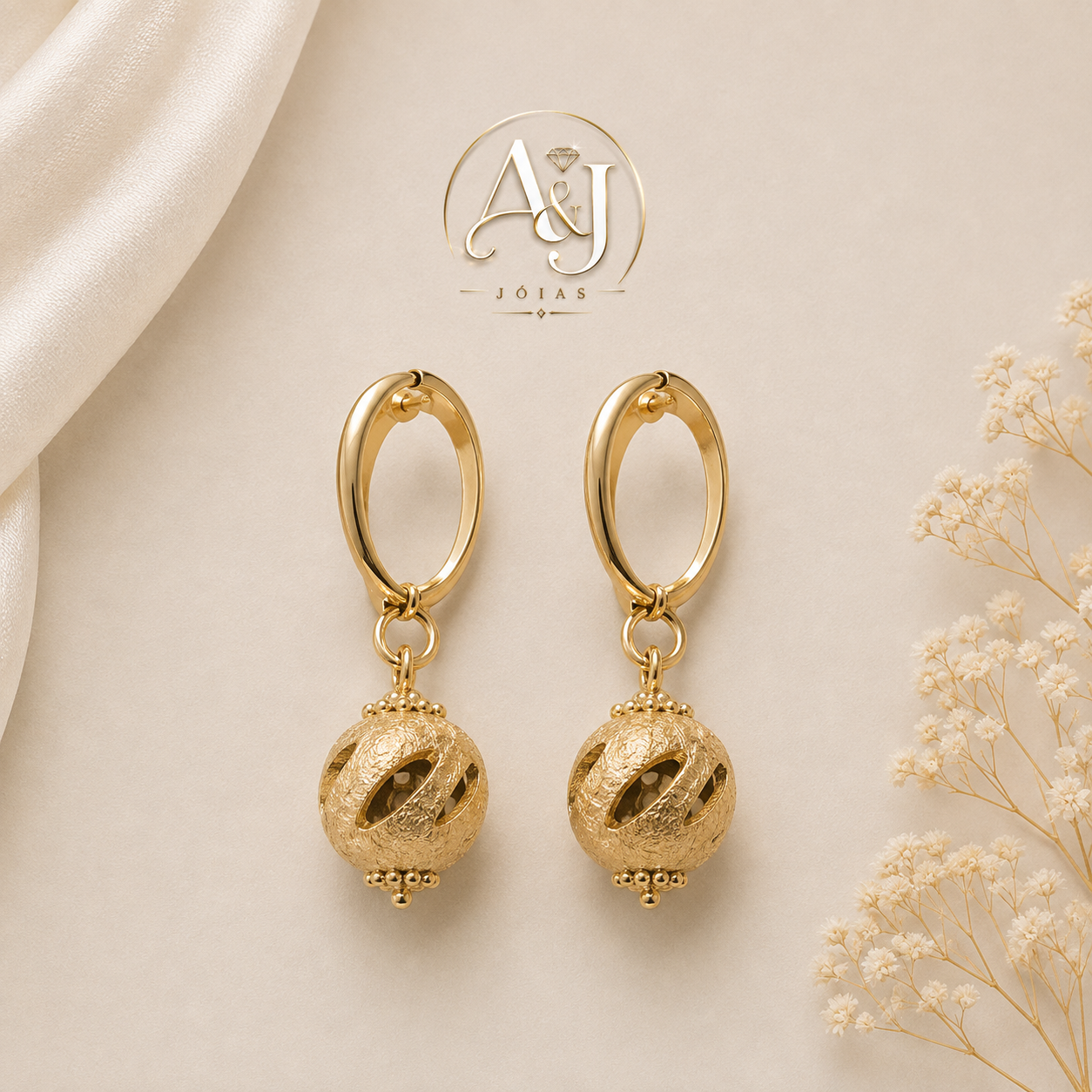 Brinco dourado Julia