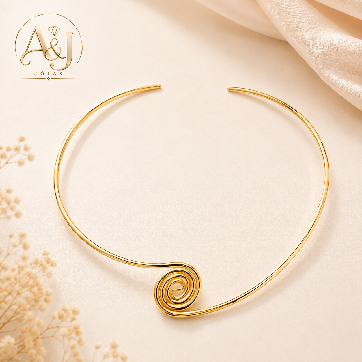 Choker Aro - Design Espiral