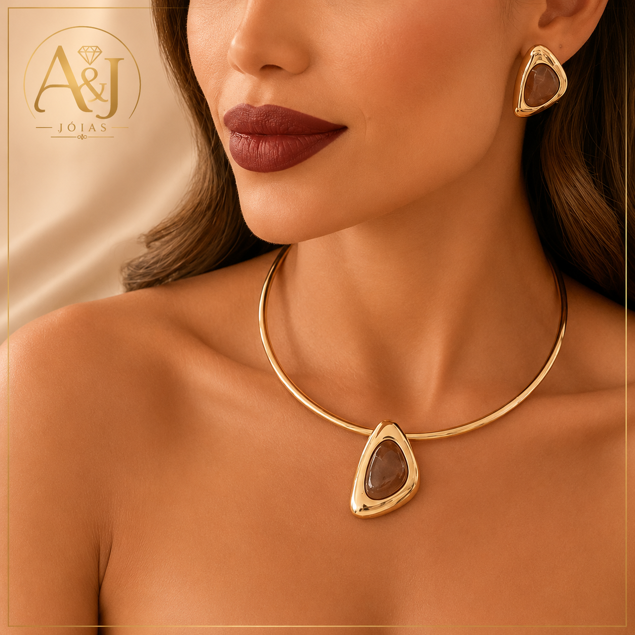 Conjunto Choker - Pedraria