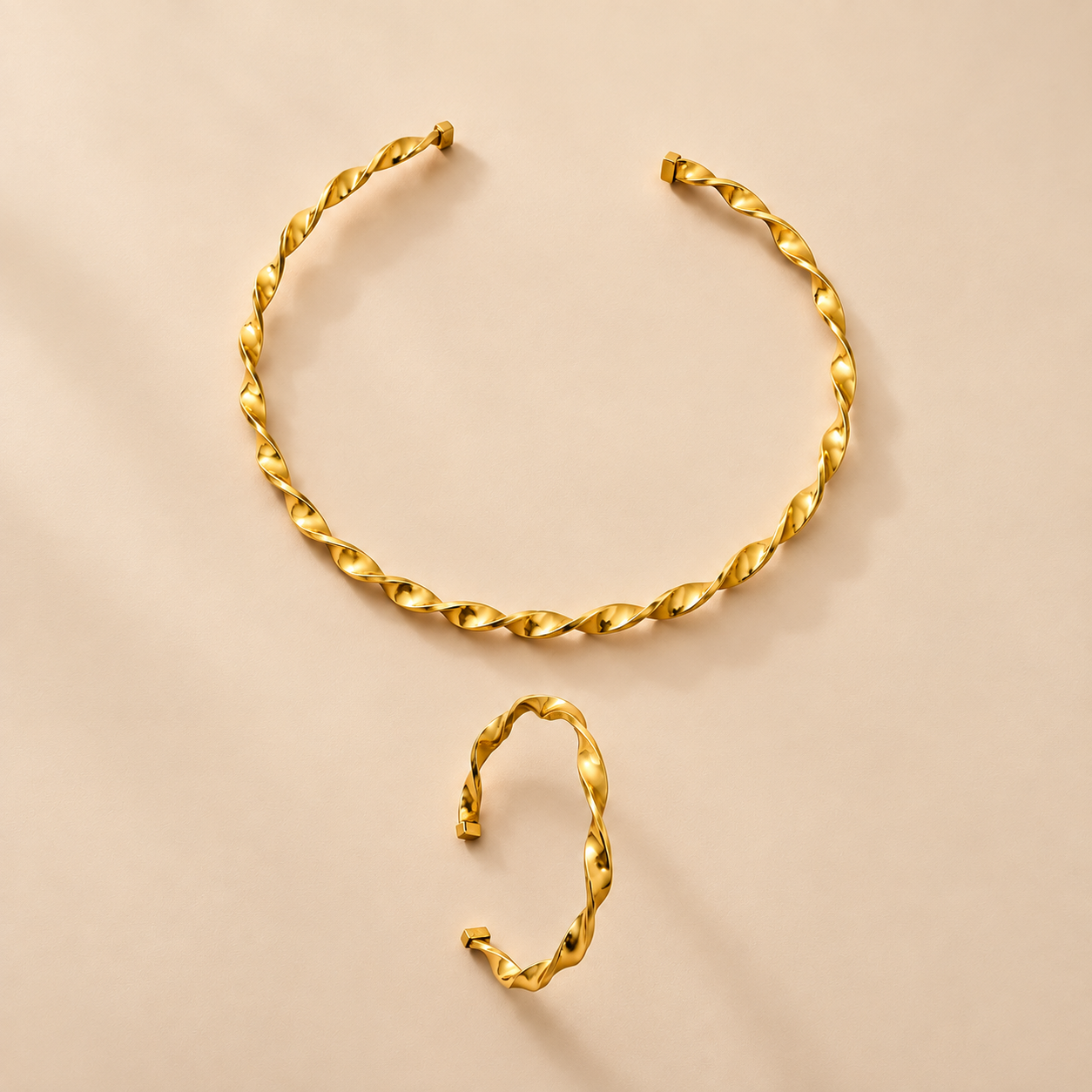 Conjunto Choker Design Curvado