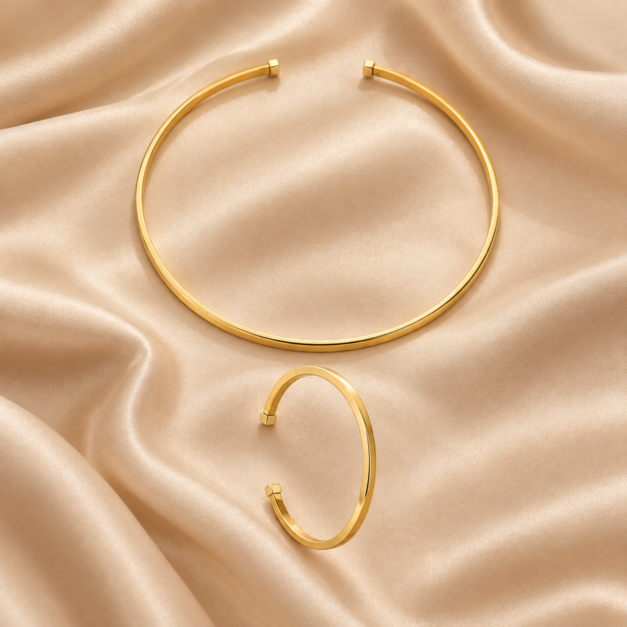 Conjunto Choker - Design Quadrado