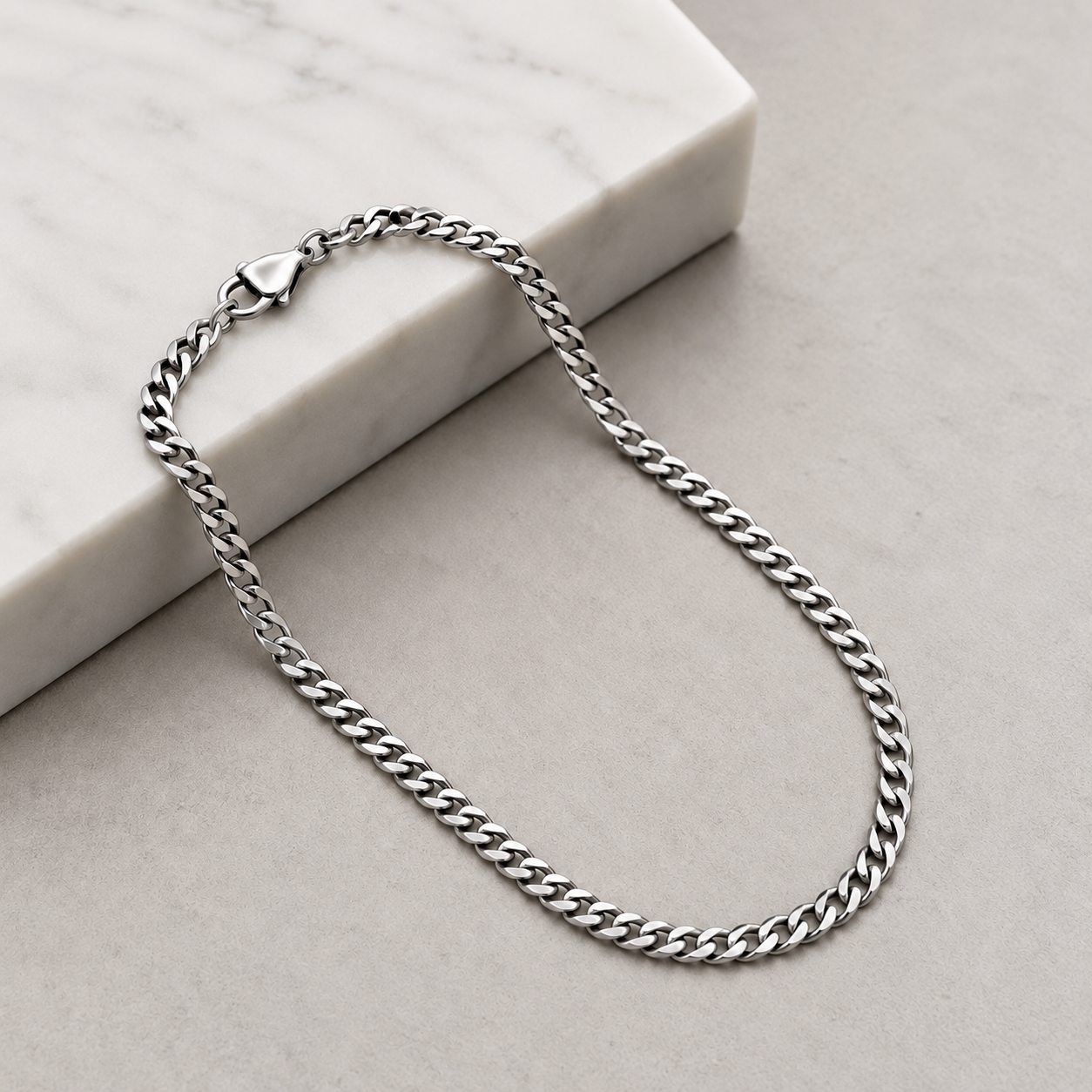 Pulseira masculina Elo Grumet Fino
