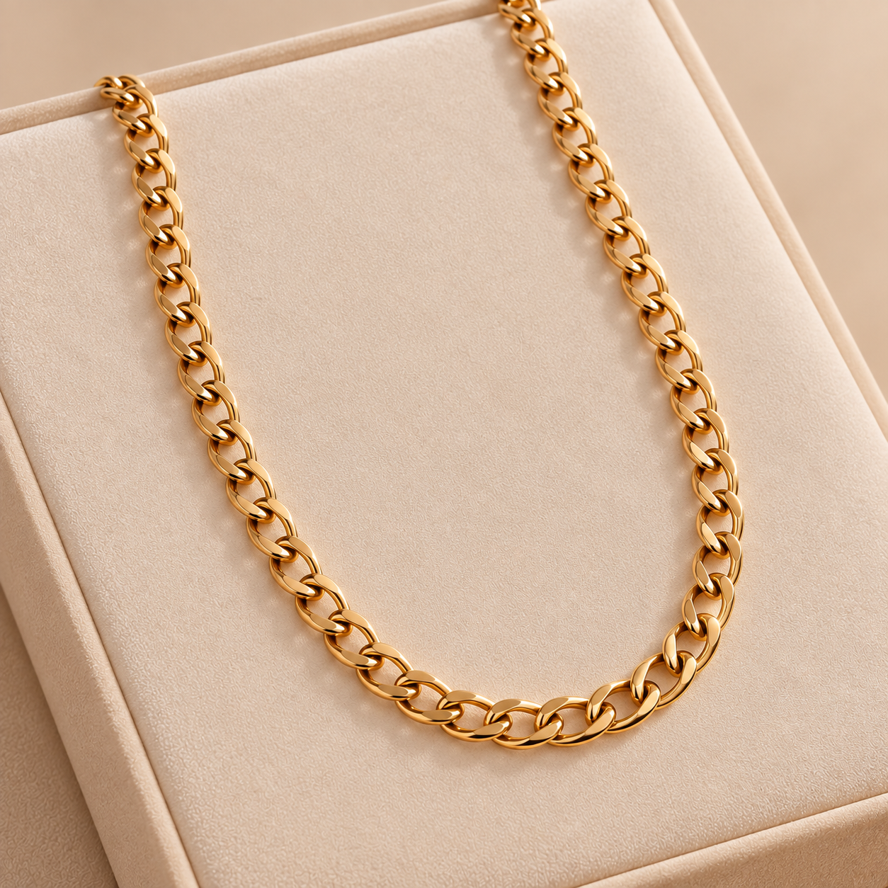 Colar masculino dourado 